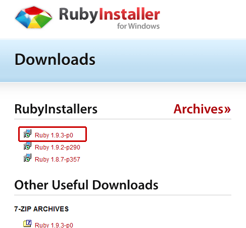 rubyinstaller